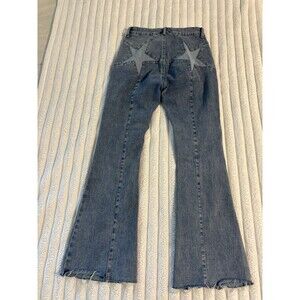 Star Butt Flare Denim Jeans Womens 25/Small Lightwash 27” Inseam Country Concert